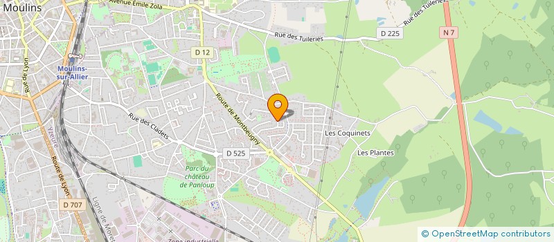 localisation de l'entreprise MADAME BENEDICTE GEORGES  YZEURE