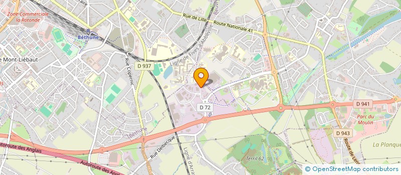 localisation de l'entreprise MADAME BENEDICTE GILLET à VERQUIGNEUL
