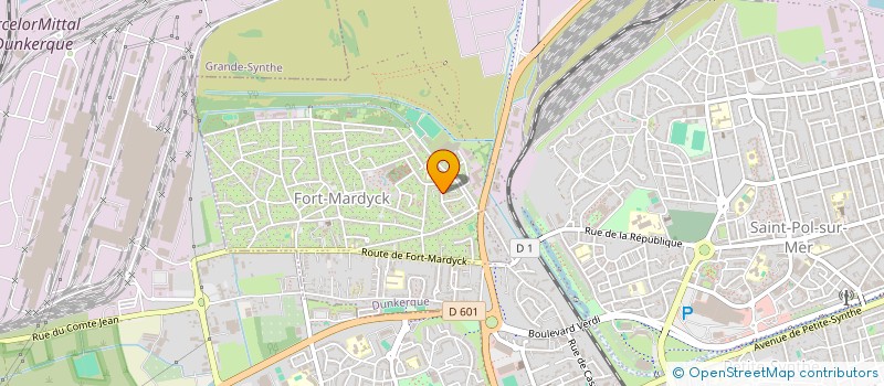 localisation de l'entreprise MADAME BENEDICTE GILLOTEAU à DUNKERQUE