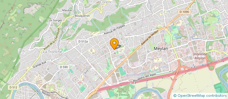 localisation de l'entreprise MADAME BENEDICTE GIROUD  MEYLAN