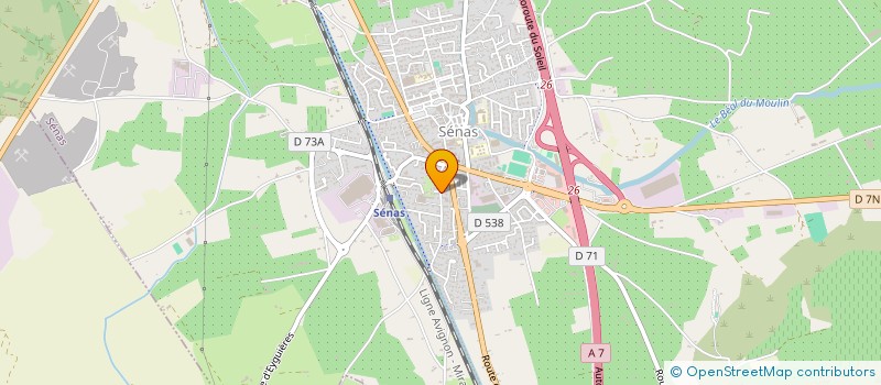 localisation de l'entreprise MADAME BENEDICTE GODBILLE  SENAS