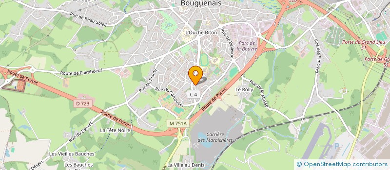 localisation de l'entreprise MADAME BENEDICTE GOINARD  BOUGUENAIS