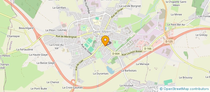 localisation de l'entreprise MADAME BENEDICTE GORTAIS  SAINT-MEEN-LE-GRAND