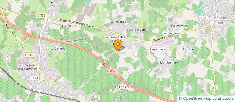 localisation de l'entreprise MADAME BENEDICTE GOULEAU  CUGAND-LA-BERNARDIERE