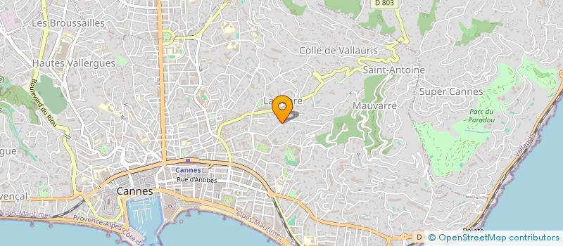 localisation de l'entreprise MADAME BENEDICTE GRIMA  CANNES