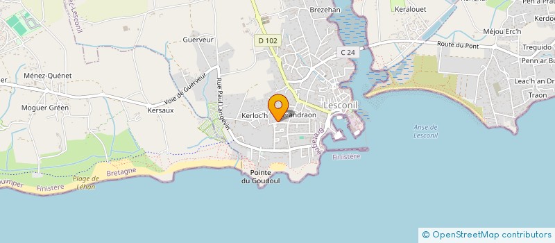 localisation de l'entreprise MADAME BENEDICTE GRIMAULT  PLOBANNALEC LESCONIL