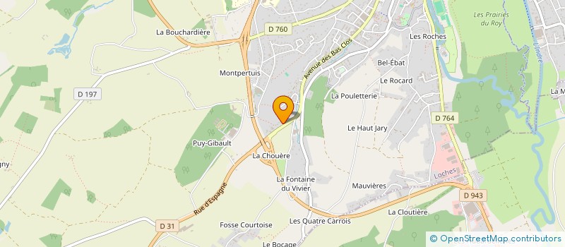 localisation de l'entreprise MADAME BENEDICTE GRIVET  LOCHES