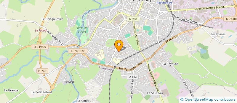 localisation de l'entreprise MADAME BENEDICTE GUEGNARD  PARTHENAY
