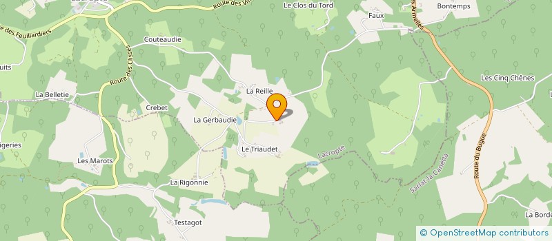 localisation de l'entreprise MADAME BENEDICTE GUEIT à LACROPTE