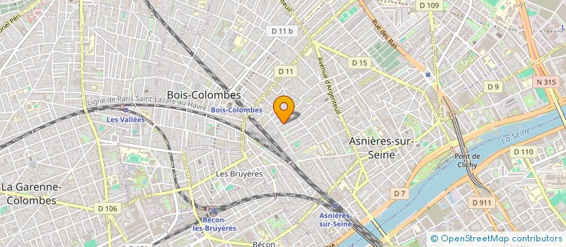 localisation de l'entreprise MADAME BENEDICTE GUERIN à ASNIERES-SUR-SEINE