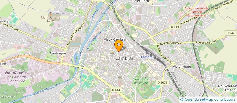 localisation de l'entreprise MADAME BENEDICTE GUESNET  CAMBRAI