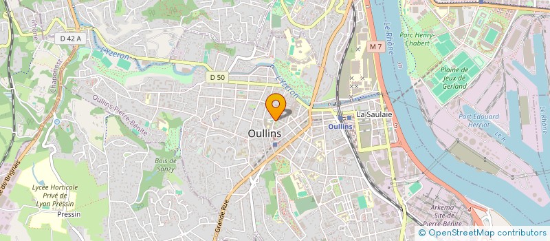 localisation de l'entreprise MADAME BENEDICTE GUEUGNON  OULLINS-PIERRE-BENITE