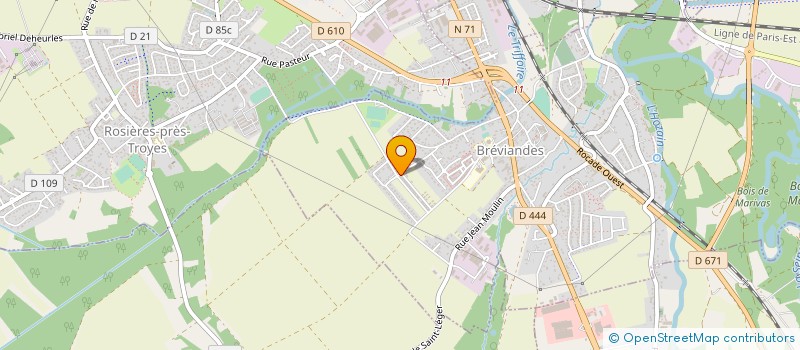 localisation de l'entreprise MADAME BENEDICTE GUILLAUDIN  BREVIANDES