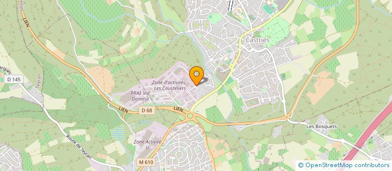 localisation de l'entreprise MADAME BENEDICTE GUIRAUD  CASTRIES