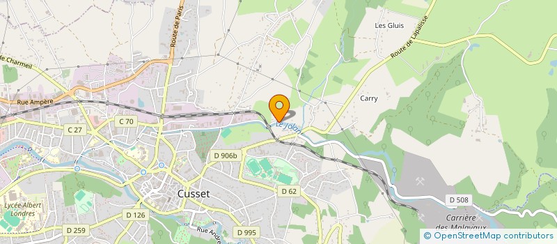 localisation de l'entreprise MADAME BENEDICTE GUIRAUD à CUSSET