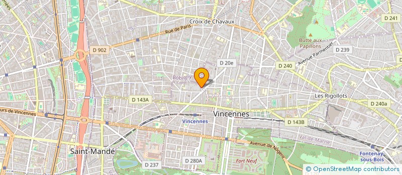 localisation de l'entreprise MADAME BENEDICTE HAMARD à VINCENNES