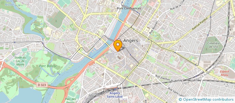 localisation de l'entreprise MADAME BENEDICTE HAMON à ANGERS