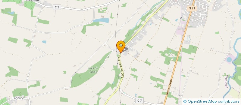 localisation de l'entreprise MADAME BENEDICTE HARAN  FLEURANCE