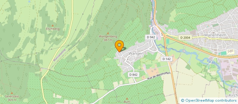 localisation de l'entreprise MADAME BENEDICTE HELLER  WANGEN