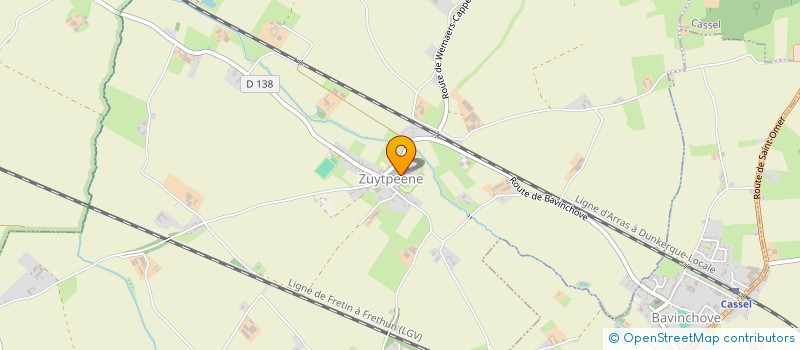 localisation de l'entreprise MADAME BENEDICTE HEMELSDAEL  ZUYTPEENE