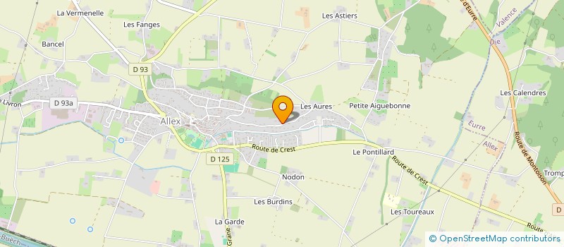 localisation de l'entreprise MADAME BENEDICTE HENRY à ALLEX