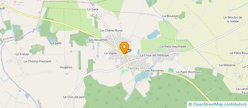 localisation de l'entreprise MADAME BENEDICTE HERMENAULT  TEILLAY