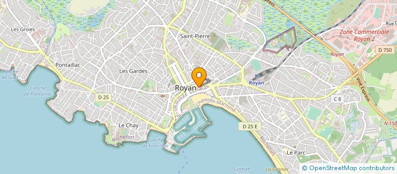 localisation de l'entreprise MADAME BENEDICTE HERMINEAUD à ROYAN