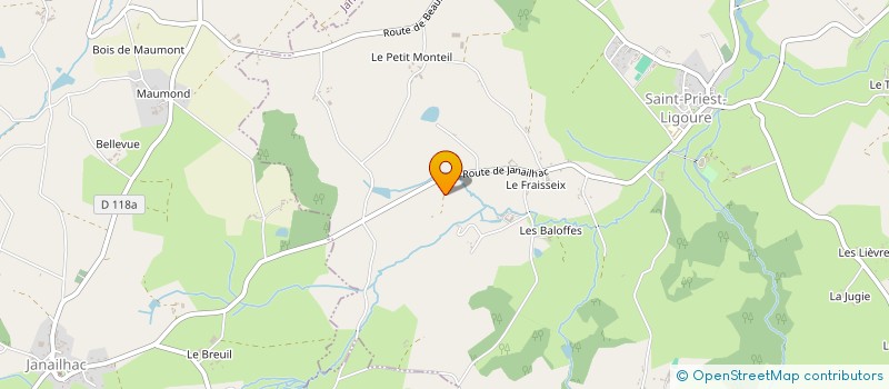 localisation de l'entreprise MADAME BENEDICTE HOLMAN à SAINT-PRIEST-LIGOURE