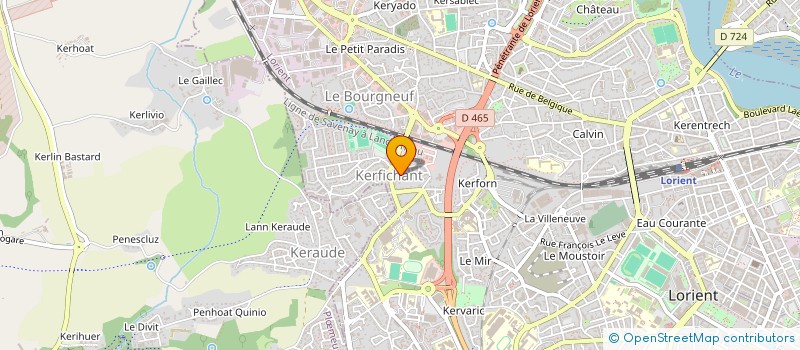 localisation de l'entreprise MADAME BENEDICTE HUARD DE VERNEUIL  LORIENT