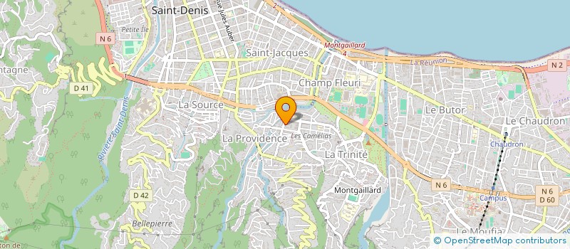 localisation de l'entreprise MADAME BENEDICTE HUBERT-DELISLE à SAINT-DENIS