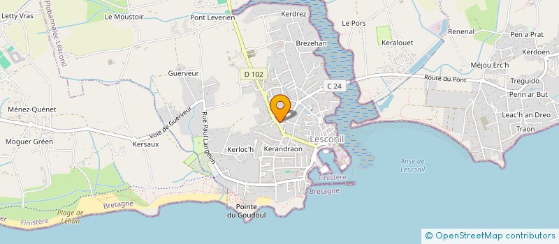 localisation de l'entreprise MADAME BENEDICTE HUET  PLOBANNALEC-LESCONIL