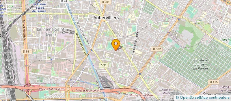 localisation de l'entreprise MADAME BENEDICTE JAISSON à AUBERVILLIERS