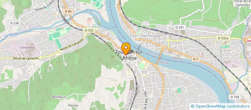localisation de l'entreprise MADAME BENEDICTE JEANNEAU à TOURNON-SUR-RHONE