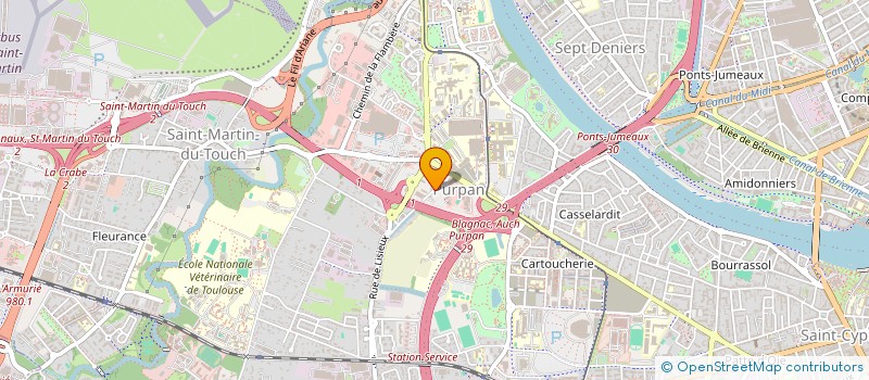 localisation de l'entreprise MADAME BENEDICTE JEANNOT à TOULOUSE