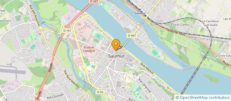 localisation de l'entreprise MADAME BENEDICTE JIMENEZ à SAUMUR