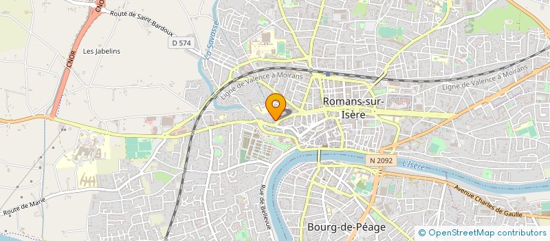 localisation de l'entreprise MADAME BENEDICTE JOUVE  ROMANS-SUR-ISERE