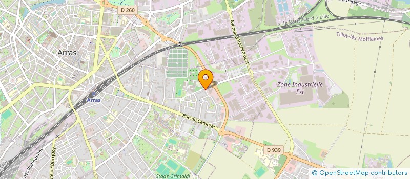 localisation de l'entreprise MADAME BENEDICTE KLABA à ARRAS