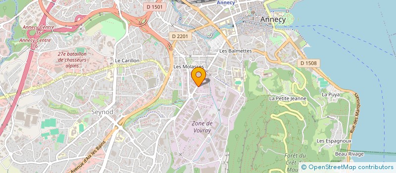 localisation de l'entreprise MADAME BENEDICTE KURTZ à ANNECY