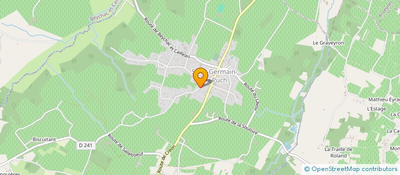 localisation de l'entreprise MADAME BENEDICTE LACOMBE  SAINT-GERMAIN-DU-PUCH