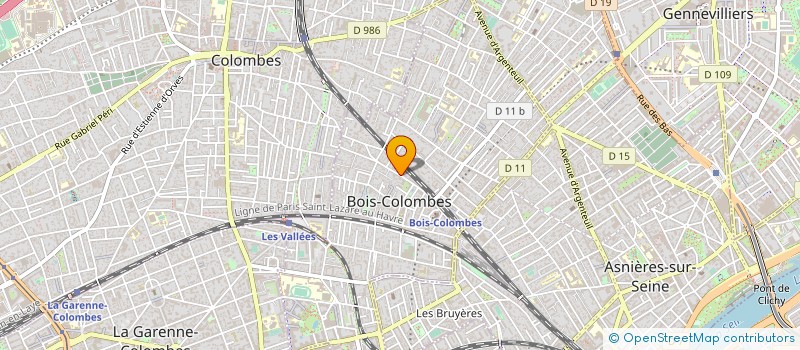 localisation de l'entreprise MADAME BENEDICTE LAFAGE à BOIS-COLOMBES