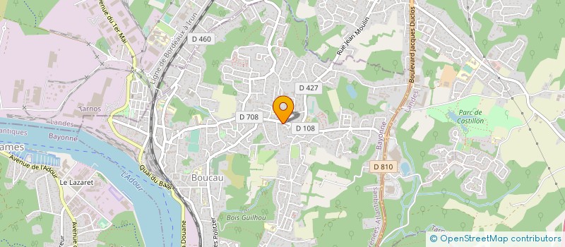 localisation de l'entreprise MADAME BENEDICTE LAFARGUE  BOUCAU