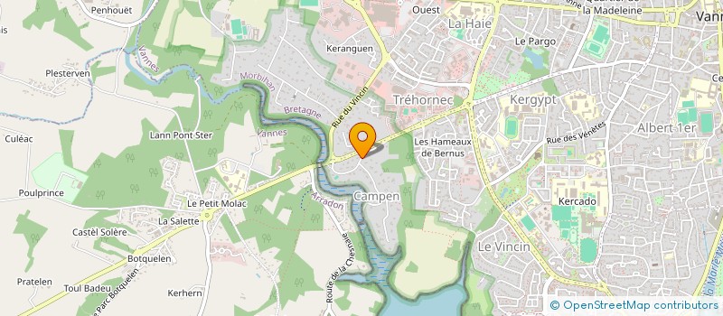 localisation de l'entreprise MADAME BENEDICTE LAFFONT à VANNES