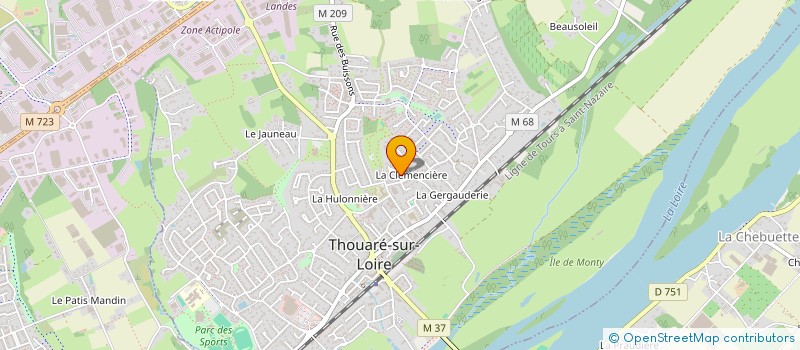 localisation de l'entreprise MADAME BENEDICTE LALAUX à THOUARE-SUR-LOIRE