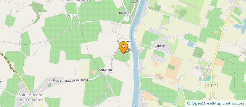 localisation de l'entreprise MADAME BENEDICTE LAMANDE  SAINTE LIVRADE SUR LOT