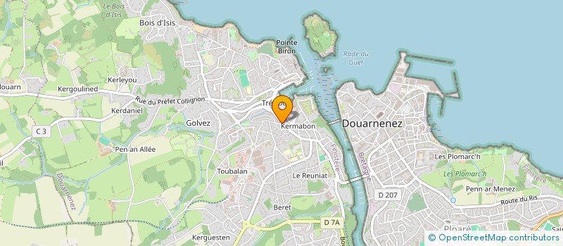 localisation de l'entreprise MADAME BENEDICTE LAMARCHE  DOUARNENEZ