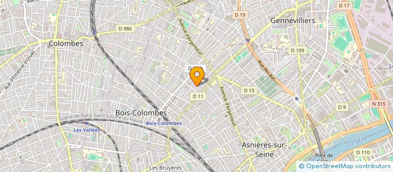 localisation de l'entreprise MADAME BENEDICTE LAMOTE à BOIS-COLOMBES