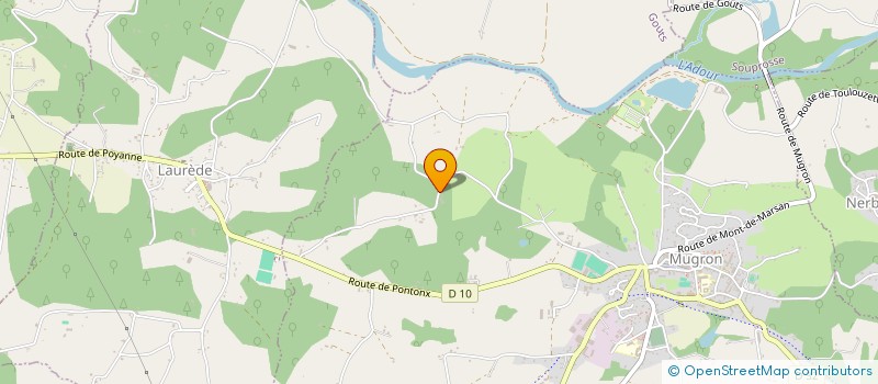 localisation de l'entreprise MADAME BENEDICTE LAMOTHE  MUGRON