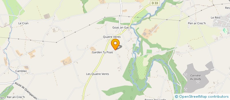 localisation de l'entreprise MADAME BENEDICTE LAUDREN  LANGOAT