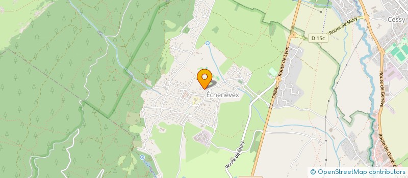 localisation de l'entreprise MADAME BENEDICTE LAURIOUX  ECHENEVEX