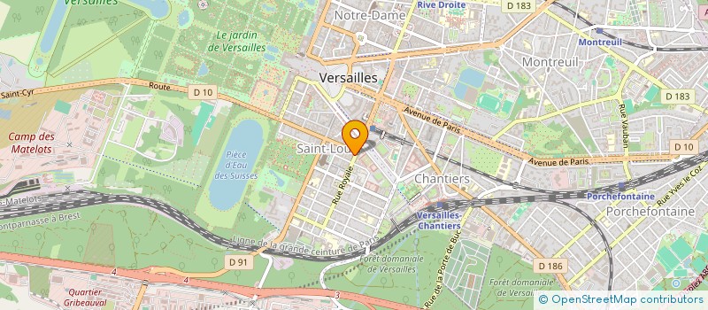 localisation de l'entreprise MADAME BENEDICTE LE MONIES DE SAGAZAN à VERSAILLES